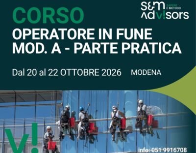 Corso operatore in fune Mod.A 20-22 ottobre 2026