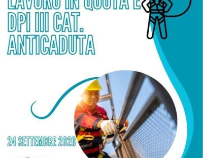 Corso DPI anticaduta 24  settembre 2026